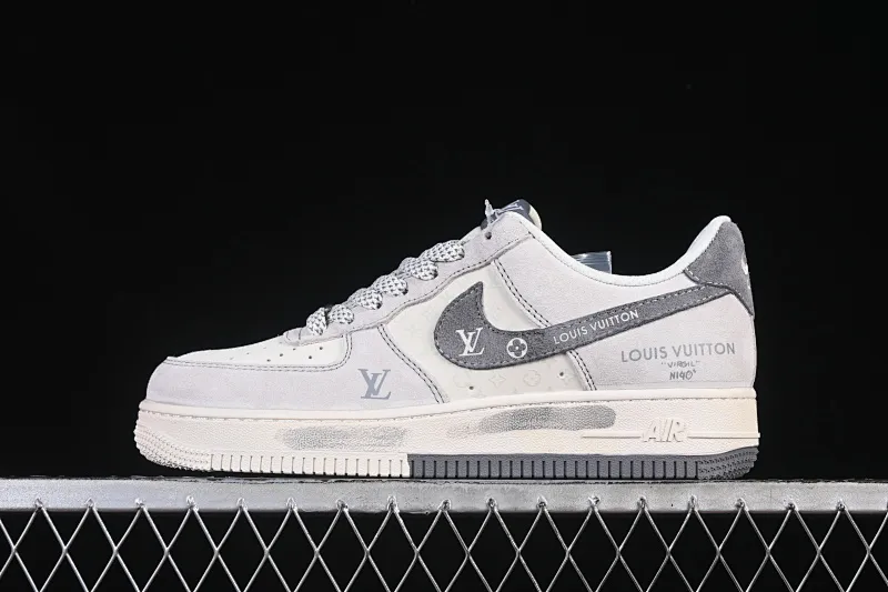 All categories Nk Air Force 1 Air Force series Nk Air Force 1 Low Air Force low-top Nike Air Force 1'07 Low LV co-branded double gray graffiti Air Force 1 low-top casual sneakers CX5050-Y07